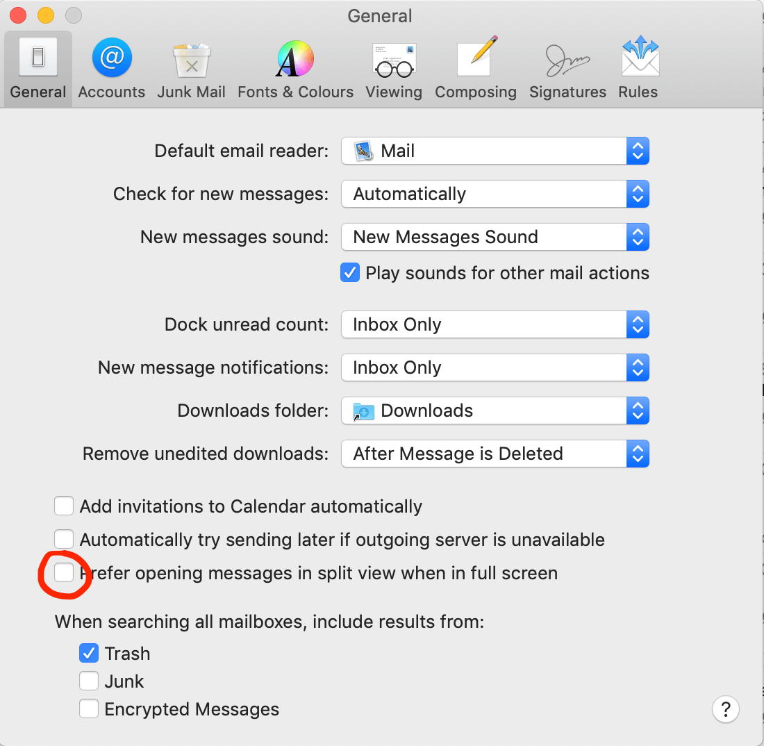 turning off email pop up notifications for apple mail mac